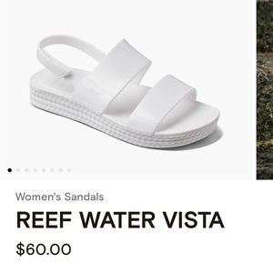 Reef water vista sandals like new, use once